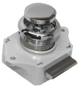 Sea-Dog 2243001 Push Button Rim Latch: Chrome Brass
