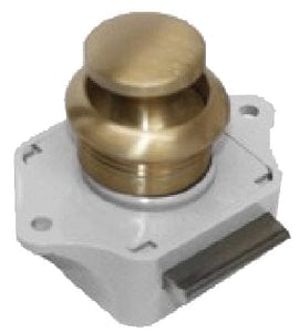 Sea-Dog 2243031 Push Button Rim Latch: Brushed Brass