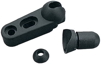 Windshield Brace Foot: Black: Pair