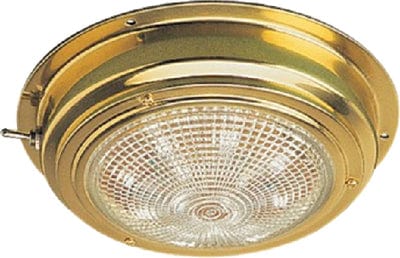 Sea-Dog 4001981 LED Dome Light: 5-1/2": Brass: 12V