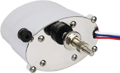 SeaDog Powder Coated Aluminum & Stainless Waterproof Standard 12V Wiper Motor <SPACER TYPE=HORIZONTAL SIZE=1> 2-1/2" Shaft <SPACER TYPE=HORIZONTAL SIZE=1> White Finish