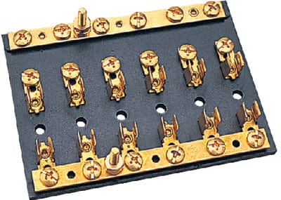 Bakelite Fuse/Terminal Block - 4 Gang