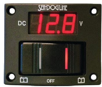 Sea-Dog 425020 Wave LED Battery Test Rocker Switch Panel