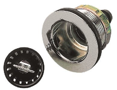 SeaDog 517526 Straight 2" Style Sink Drain with Strainer