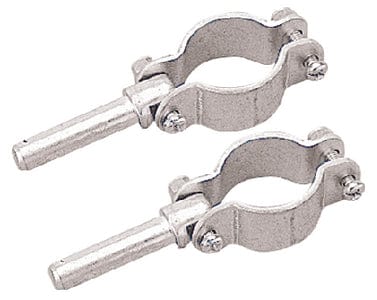 Zinc Plated Steel Clamp-On Oar Lock: Pair: 1/2" Shaft