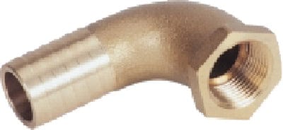 Marine Hardware PTHF9034 Bronze Female 90° Pipe To Hose Adapter: 3/4"