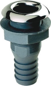 Marine Hardware Stainless Clad Thru-Hull Fitting: 1/2"