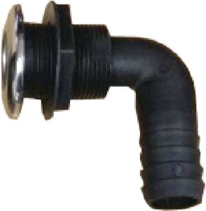 Marine Hardware Stainless Clad 90° Thru-Hull Fitting: 3/4"