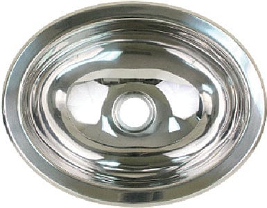 Scandvik 10280 Stainless Steel Oval Basin