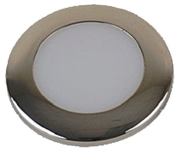 Scandvik 41302P LED 3" Flush Mount Ceiling Light: Warm White w/Blue Night Light