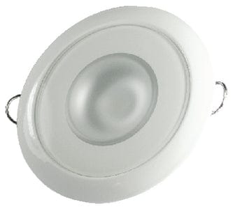 Lumitec 113120 Mirage Flush Mount Down Light w/White Bezel & Non-Dimming White/Blue/Red/Purple LEDs