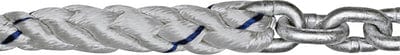 Three Strand Anchor Rode: 1/2" x 150' with 50' of 1/4" G4 Chain
