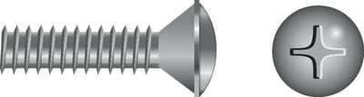Phillips Machine Screw - Oval Head: 1/4"-20 x 1-3/4"