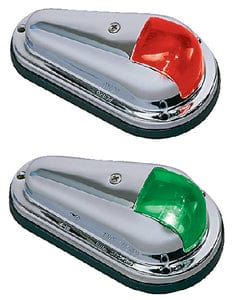 Seachoice 05131 Chrome/Brass Side Lights (Sold As Pair)