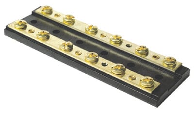 Seachoice13531 Terminal Block With Brass Hardware