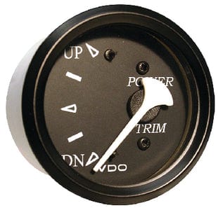 Seachoice 15581 Gauge: Black Bezel / Black Face: Trim (Volvo-Penta: Mercury: Yamaha)