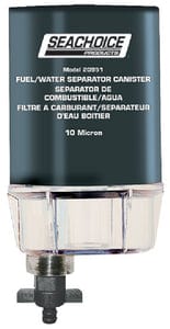 Seachoice 10 Micron Fuel/Water Separating Filter With See Thru Plastic Bowl For Outboards