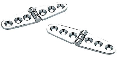 Seachoice Chrome Plated Brass Strap Hinges (1 Pair Per Pack)