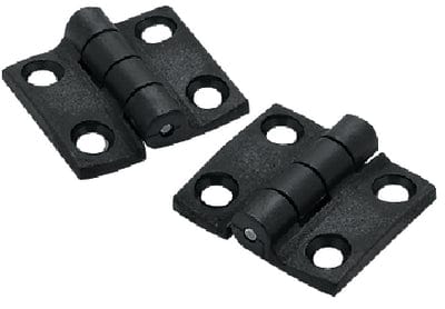 Seachoice Butt Hinge: 1-1/2" x1-3/8 Black Nylon : Pair