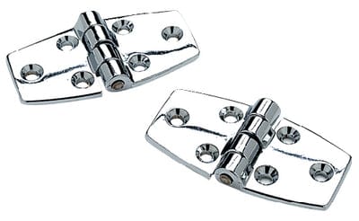 Seachoice 34231 (2) 3" x 1-1/2" Chrome Plated Zinc Utility Hinges