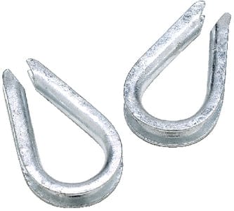 Rope Thimble-Galv-3/8 -Bulk