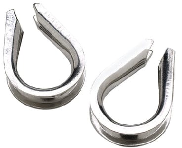 Rope Thimble-SS-1/4 (2/Pk)