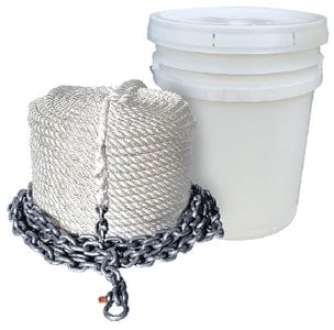 Seachoice 44561 Anchor Rode<BR>Rope: 1/2" x 150'. Rope: 1/4" x 10' Chain