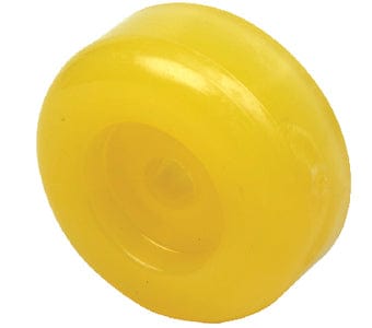 Seachoice Non-Marking TP Yellow Rubber Roller End Cap 3-1/2" With 1-1/4" ID Hole