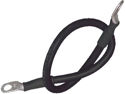 Seachoice 63021 Tinned Copper Battery Assembly: 4 AWG: Black: 2'