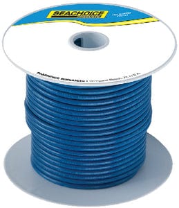 Seachoice 63111 Tinned Copper Marine Wire: 14 AWG: Dark Blue: 100'