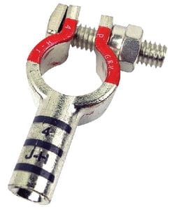 Battery Terminal - Post Top Style<BR>4 Gauge - Positive
