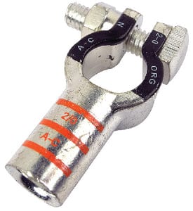 Battery Terminal - Post Top Style<BR>4/0 Gauge - Negative
