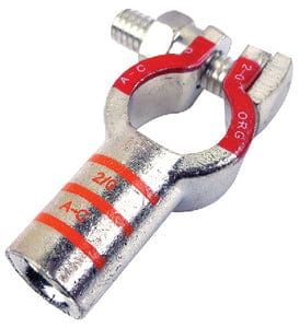 Battery Terminal - Post Top Style<BR>4/0 Gauge - Positive