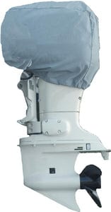 Carver 70003S11 Universal Outboard Motor Cover: Sun-Dura<sup>®</sup> Mist Gray: 100 hp