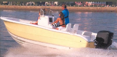 Carver 70019S11 V-Hull Center Console Fishing With High Bow Rails: 19'6": Sun-Dura<sup>®</sup> Mist Gray O/B w/Tie Down Kit