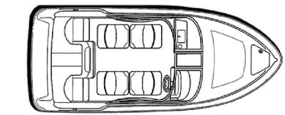 Carver 79005 Flex-Fit™ Pro Poly-Flex Boat Cover For 20' - 21' V-Hull Boats I/O or O/B