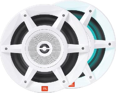 JBL STADIUMMW8030AM Stadium Marine 8" 3-Way Convertible Speakers w/RGB Lighting: White: 1 pr