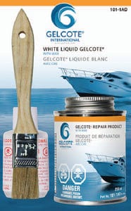 Gelcote Int'l 10101AD Gelcoat Repair Kit Liquid: White: 12/case