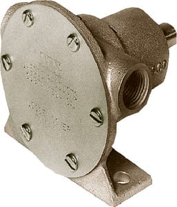 Jabsco 1673-1001 Self Priming Pulley Driven Engine Cooling Pump with 8.9@1500RPM GPM & Neoprene Impeller