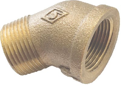 CB Supplies BSE45X34 Red Brass 45° Street Elbow: 3/4"