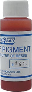 FiberTek CPRD60 Polyester Color Pigment: Red: 600 ml.: 6/case
