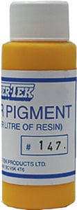 FiberTek CPYL60 Polyester Color Pigment: Yellow: 600 ml.: 6/case