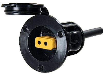 Flush Mount Power Port: Black