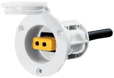 Flush Mount Power Port: White