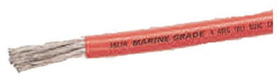 Marine Grade&trade; Tinned Battery Cable: 1/0 Red 25'