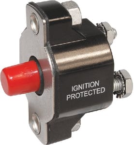 Blue Sea Systems 2141 Medium Duty Push Button Reset Only Circuit Breaker - 40A