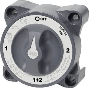 Blue Sea Systems 3002 HD-Series Heavy Duty 4 Position Selector Battery Switch