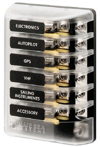Fuse Block AGC 6 Cir w/Groun