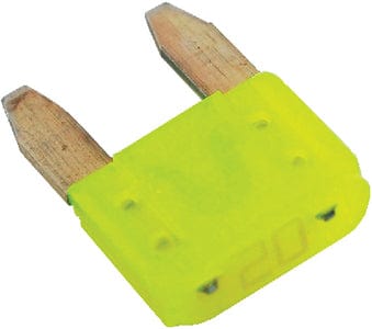 Blue Sea 5273 ATM<sup>®</sup> Mini Blade Fuse: 20 Amp: Yellow: 2/pk