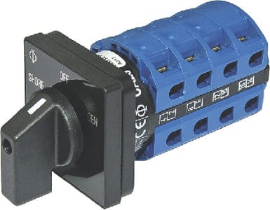 Blue Sea Systems 9010 AC Rotary Switch - OFF + 2 Positions 30A: 4 Pole